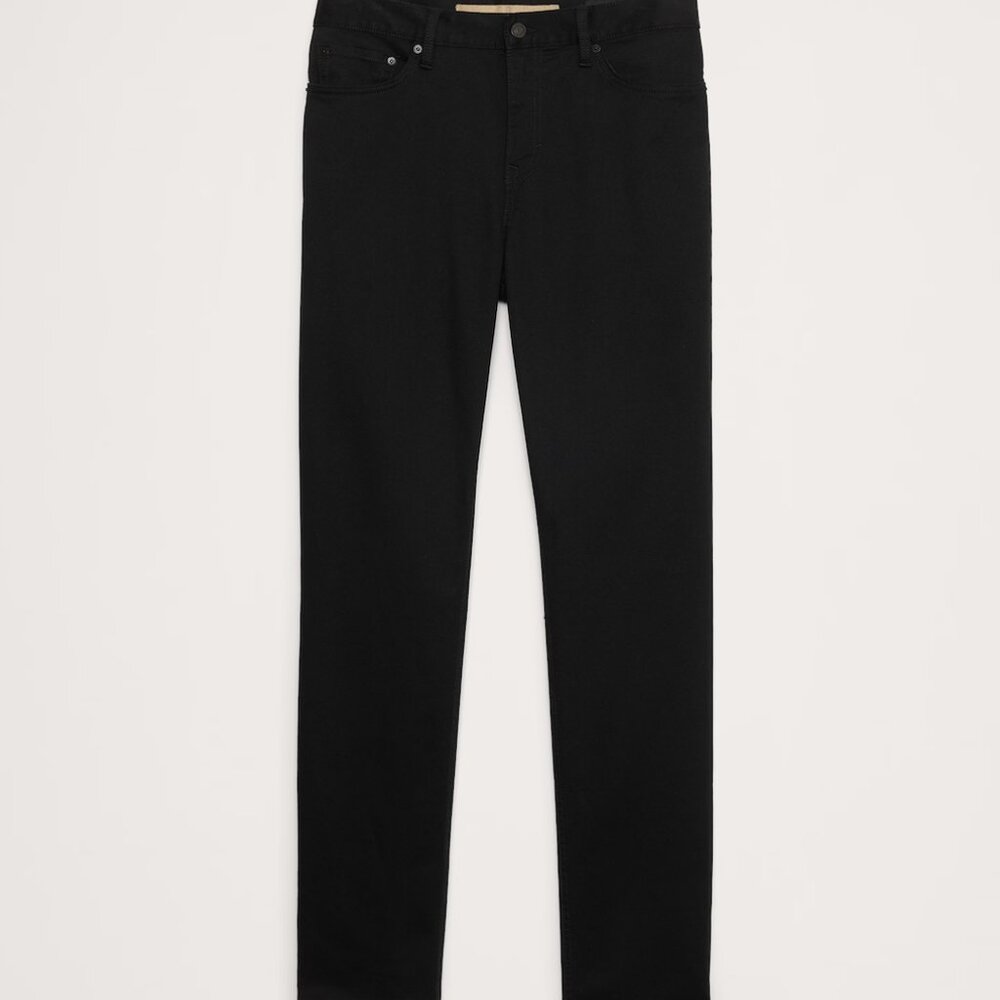 Men's Banana Republic Traveler Slim Fit Pants – Black – 34x32